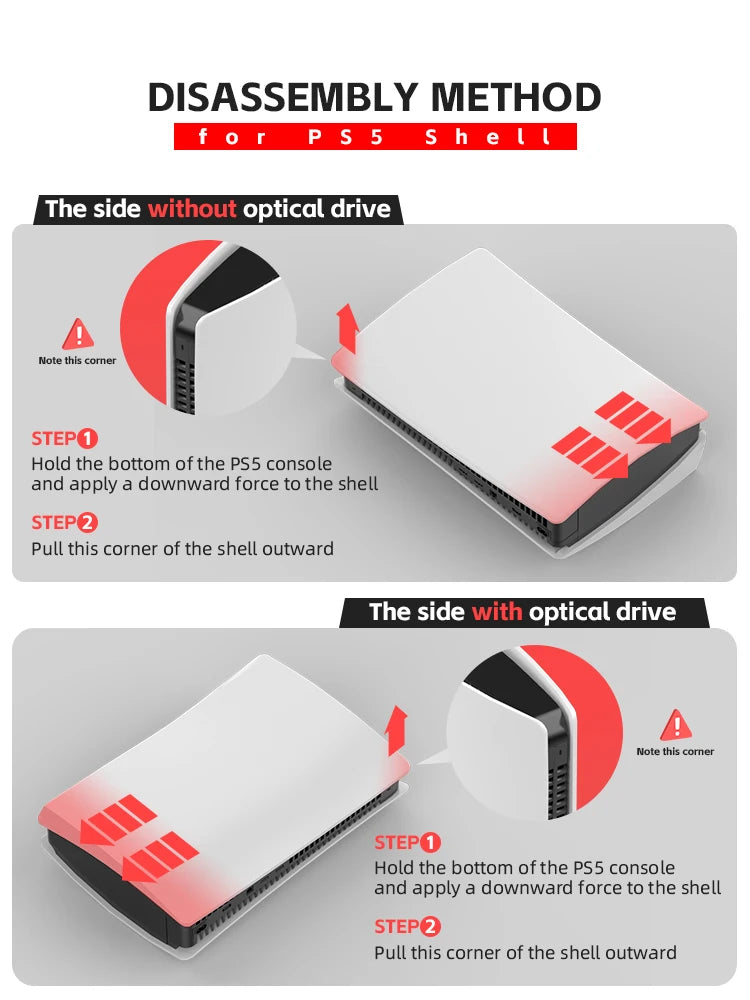 PS5 Protective Cover Hard Faceplate Fit for Playstation 5